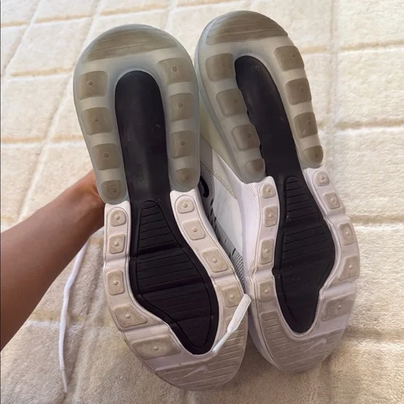 Nike Air Max 270 White and Black Sneakers - Picture 4 of 5